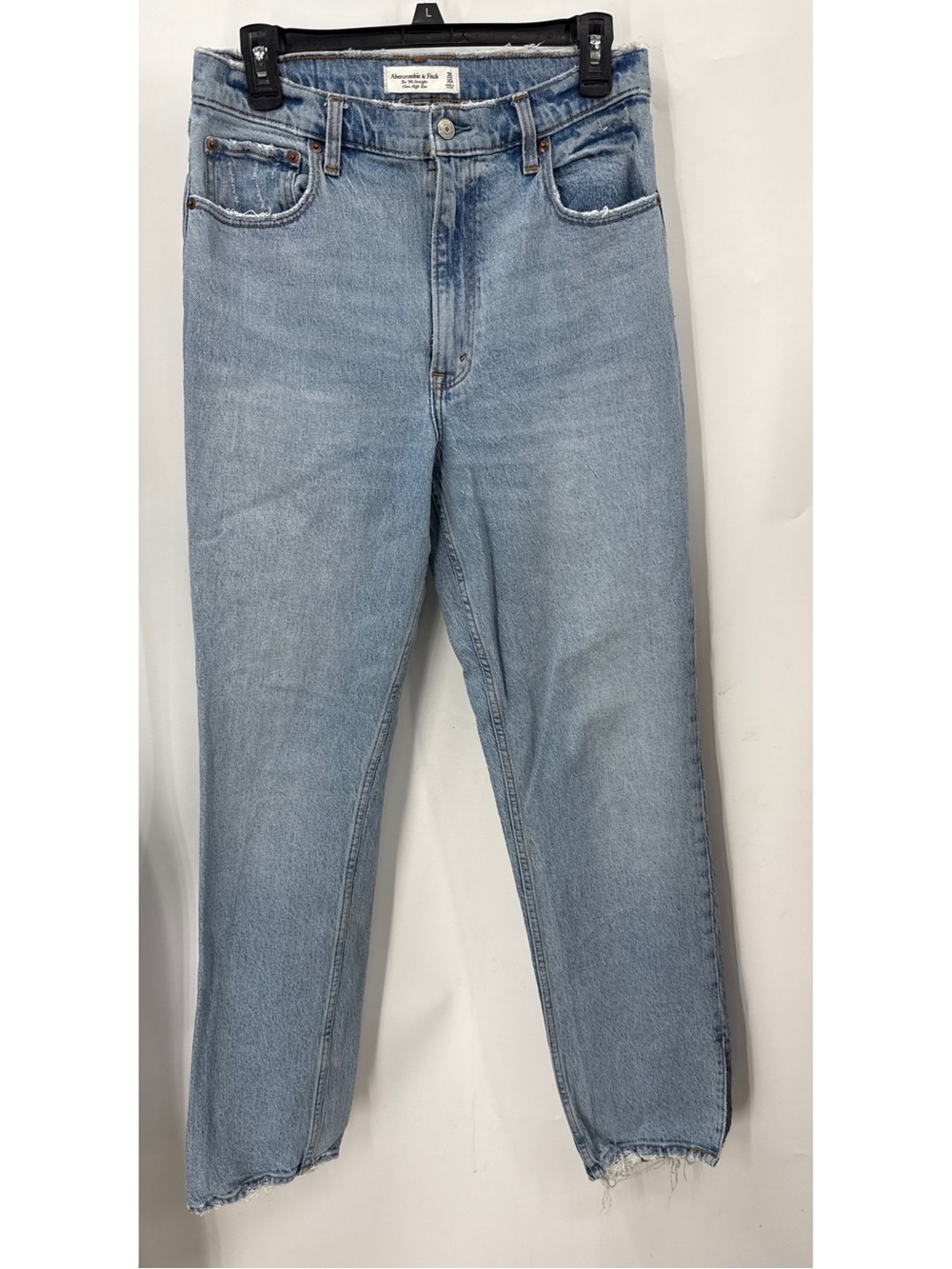 Abercrombie & Fitch Light Wash The 90s Straight ultra high-rise Jeans.30/10
